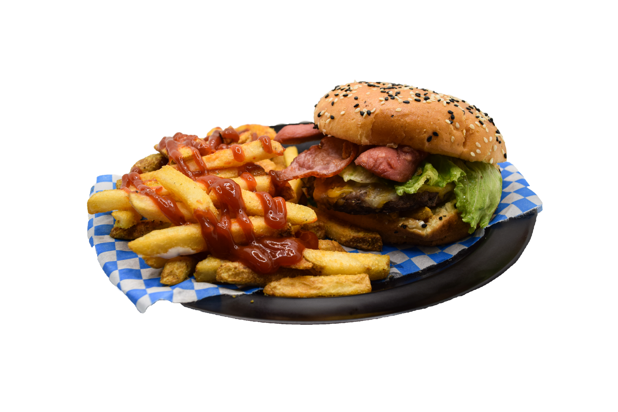 Hamburguesa con papas Celda 69
