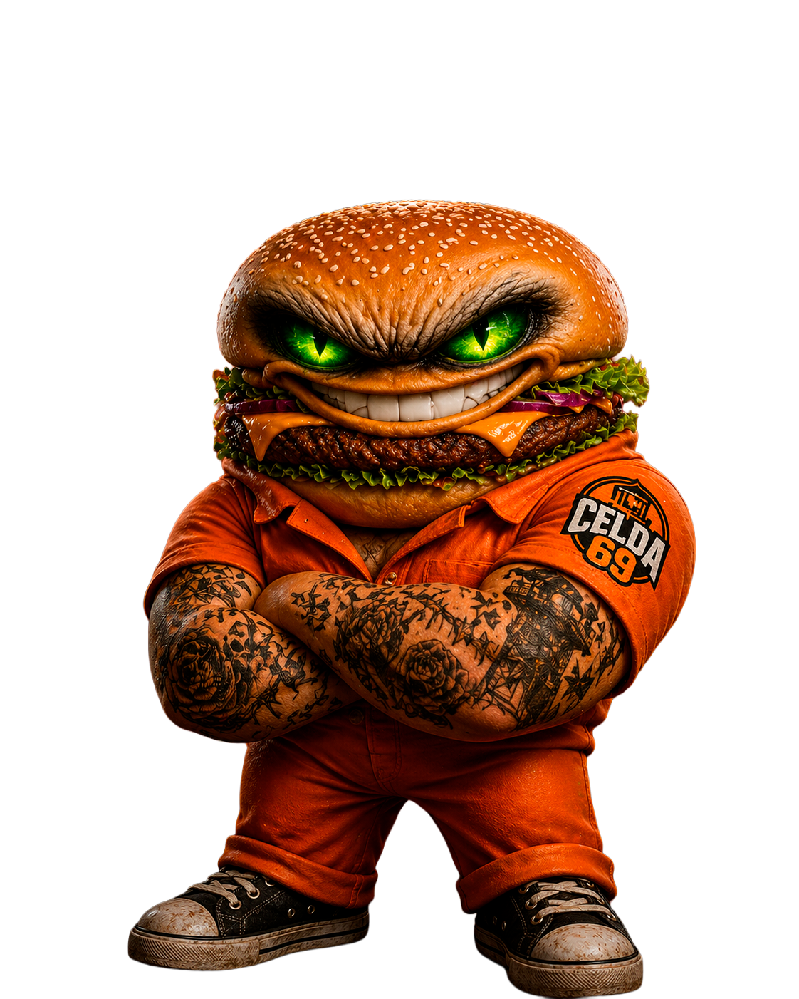 Personaje hamburguesa Celda 69