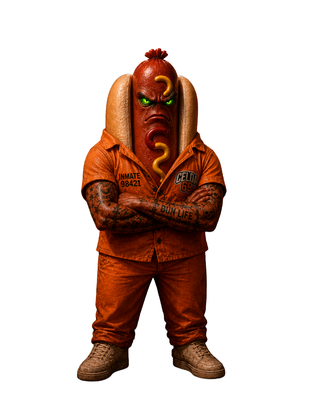 Personaje hot dog Celda 69